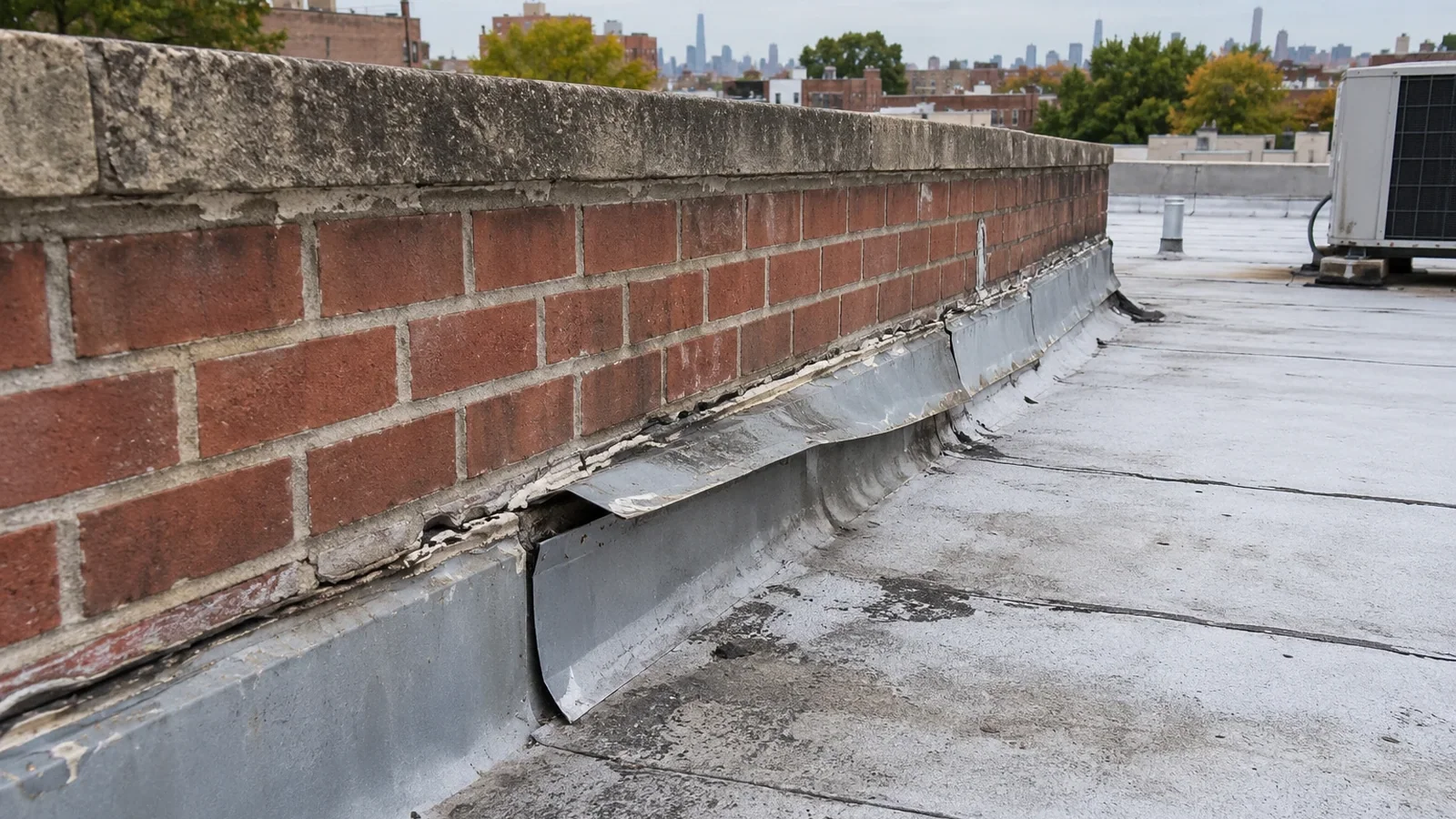 Flashing Failure Repair in Queens, NY
