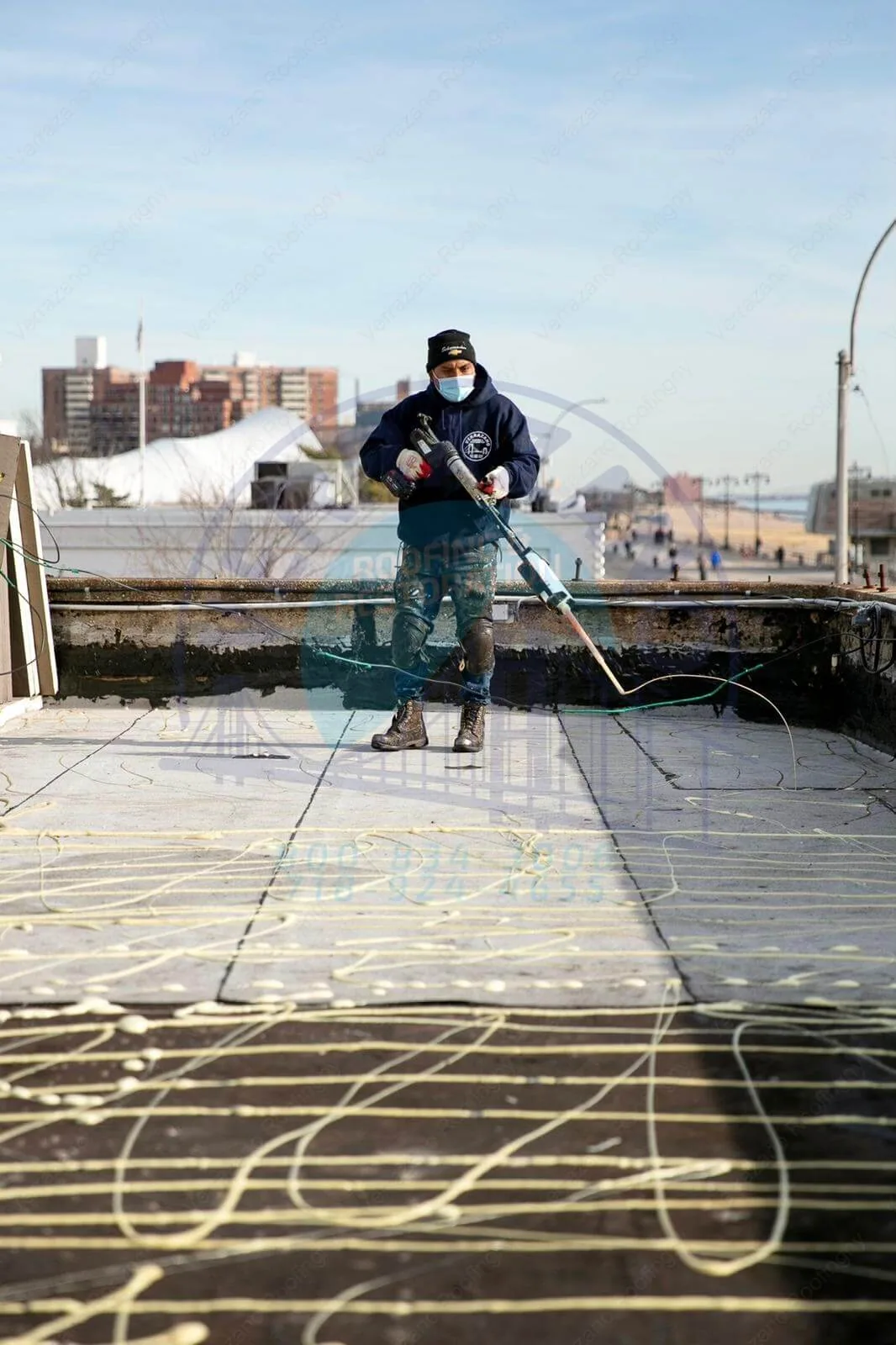 Occupied Building Reroofing in Queens, NY